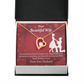 To My Wife Happy Birthday Forever Necklace w Message Card-Express Your Love Gifts