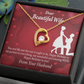 To My Wife Happy Birthday Forever Necklace w Message Card-Express Your Love Gifts