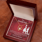To My Wife Happy Birthday Forever Necklace w Message Card-Express Your Love Gifts