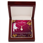 To My Wife Happy Ever After Alluring Ribbon Necklace Message Card-Express Your Love Gifts