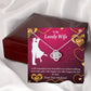To My Wife Happy Ever After Infinity Knot Necklace Message Card-Express Your Love Gifts