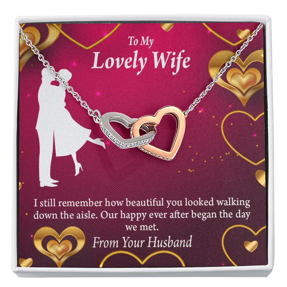 To My Wife Happy Ever After Inseparable Necklace-Express Your Love Gifts