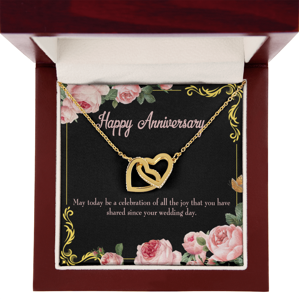To My Wife Happy Wedding Anniversary Inseparable Necklace-Express Your Love Gifts