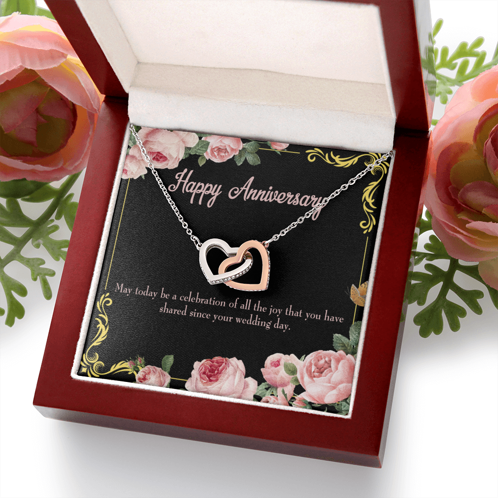 To My Wife Happy Wedding Anniversary Inseparable Necklace-Express Your Love Gifts
