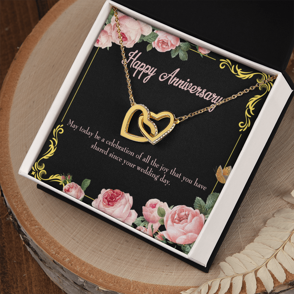 To My Wife Happy Wedding Anniversary Inseparable Necklace-Express Your Love Gifts
