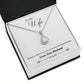 To My Wife Heart to Heart Eternal Hope Necklace Message Card-Express Your Love Gifts
