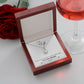 To My Wife Heart to Heart Eternal Hope Necklace Message Card-Express Your Love Gifts
