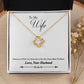 To My Wife Heart to Heart Infinity Knot Necklace Message Card-Express Your Love Gifts