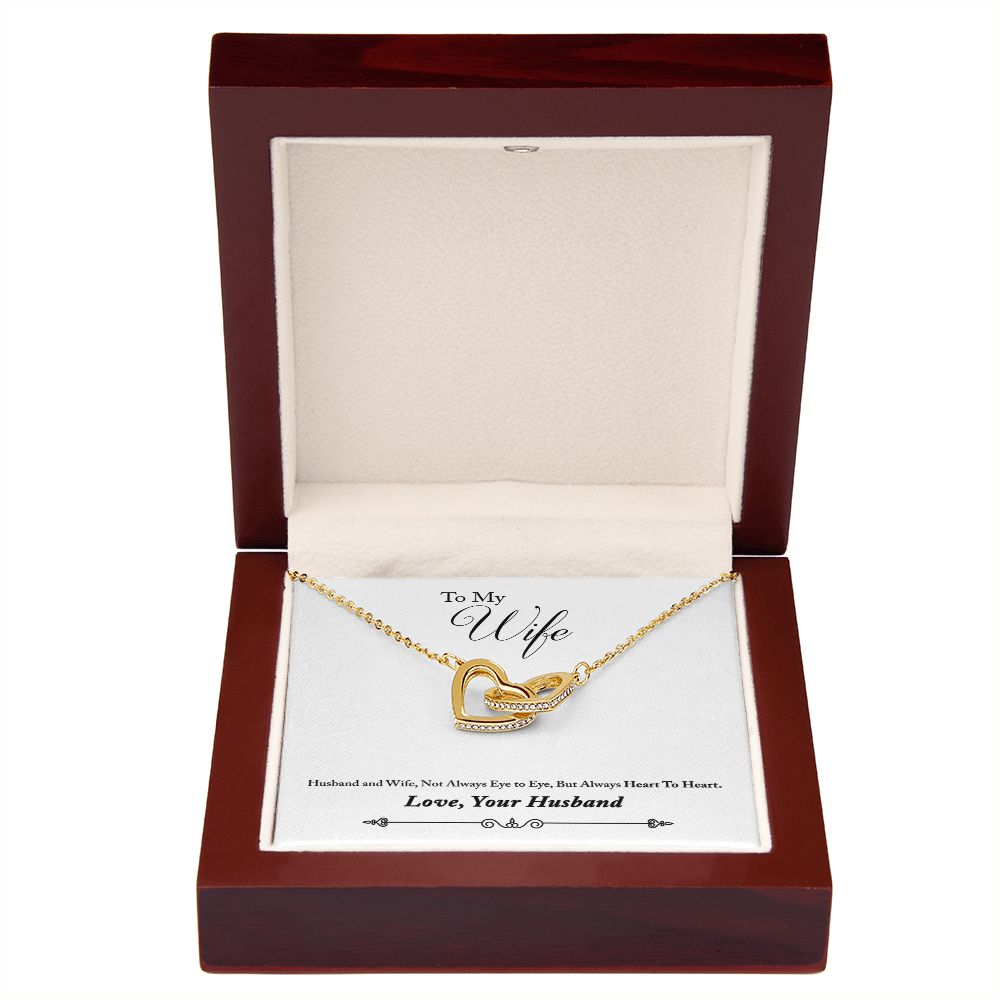To My Wife Heart to Heart Inseparable Necklace-Express Your Love Gifts