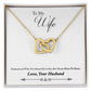 To My Wife Heart to Heart Inseparable Necklace-Express Your Love Gifts