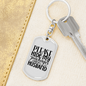 To My Wife Hide Packages From Husband Keychain Stainless Steel or 18k Gold Dog Tag Keyring-Express Your Love Gifts