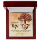 To My Wife House and Wealth Alluring Ribbon Necklace Message Card-Express Your Love Gifts