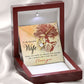 To My Wife House and Wealth Forever Necklace w Message Card-Express Your Love Gifts