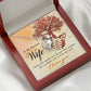 To My Wife House and Wealth Forever Necklace w Message Card-Express Your Love Gifts