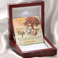 To My Wife House and Wealth Forever Necklace w Message Card-Express Your Love Gifts