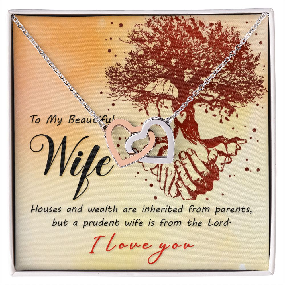 To My Wife House and Wealth Inseparable Necklace-Express Your Love Gifts