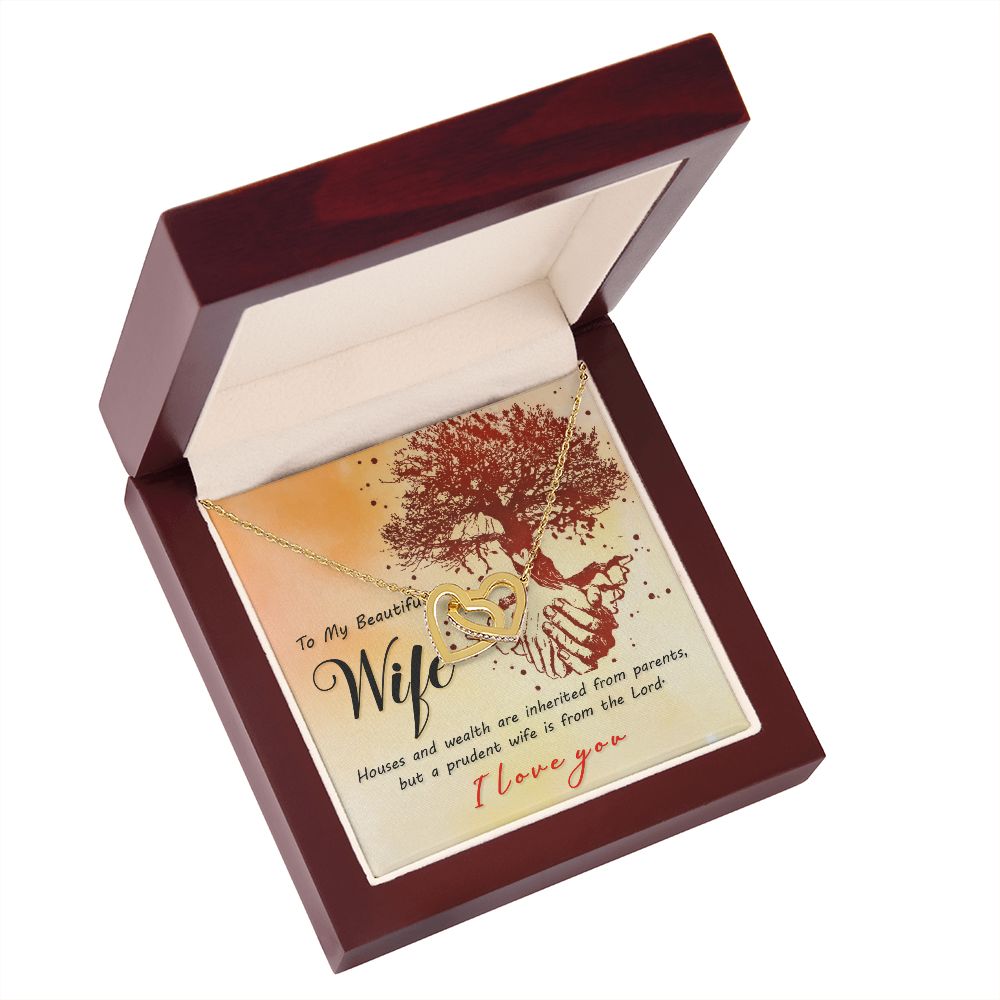 To My Wife House and Wealth Inseparable Necklace-Express Your Love Gifts