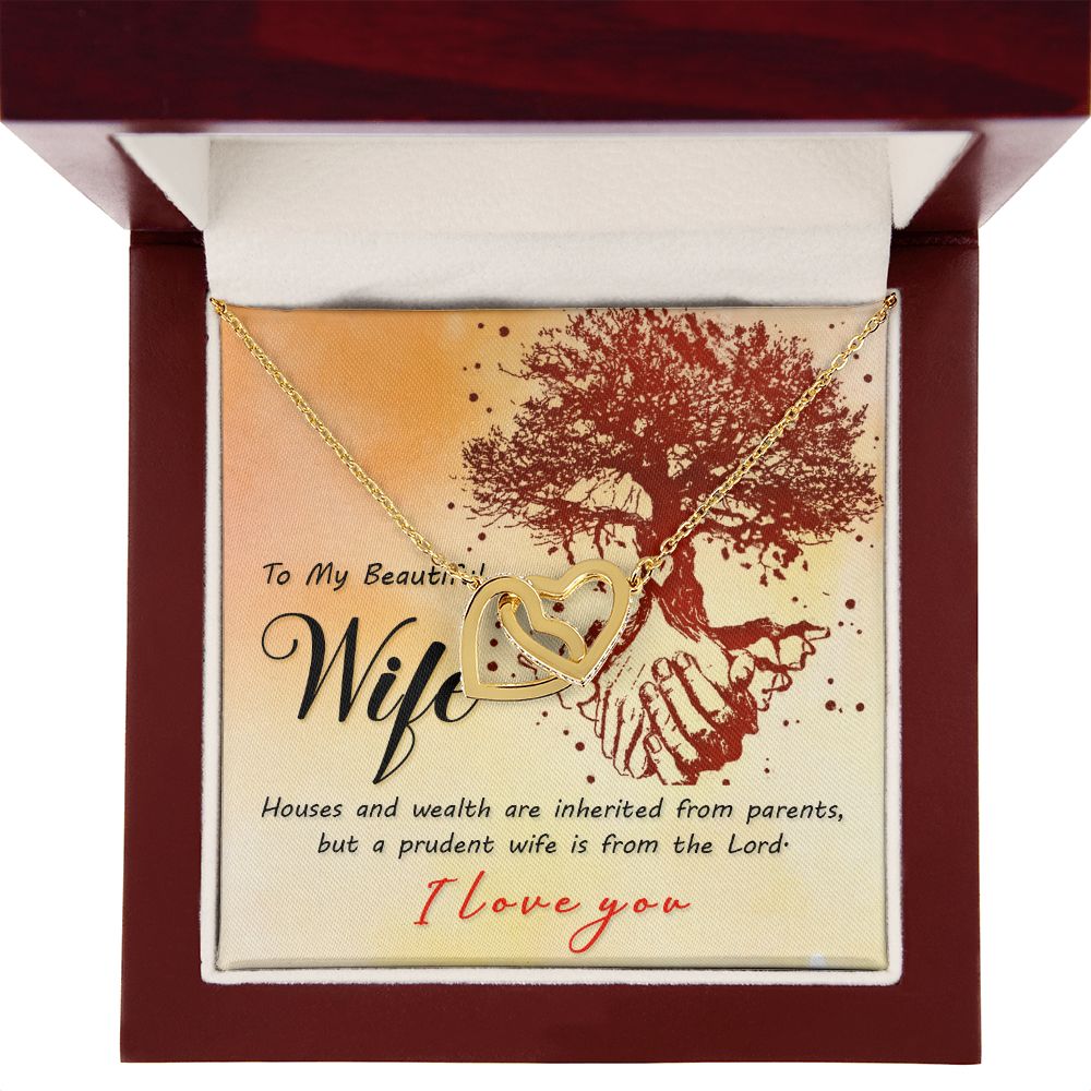 To My Wife House and Wealth Inseparable Necklace-Express Your Love Gifts