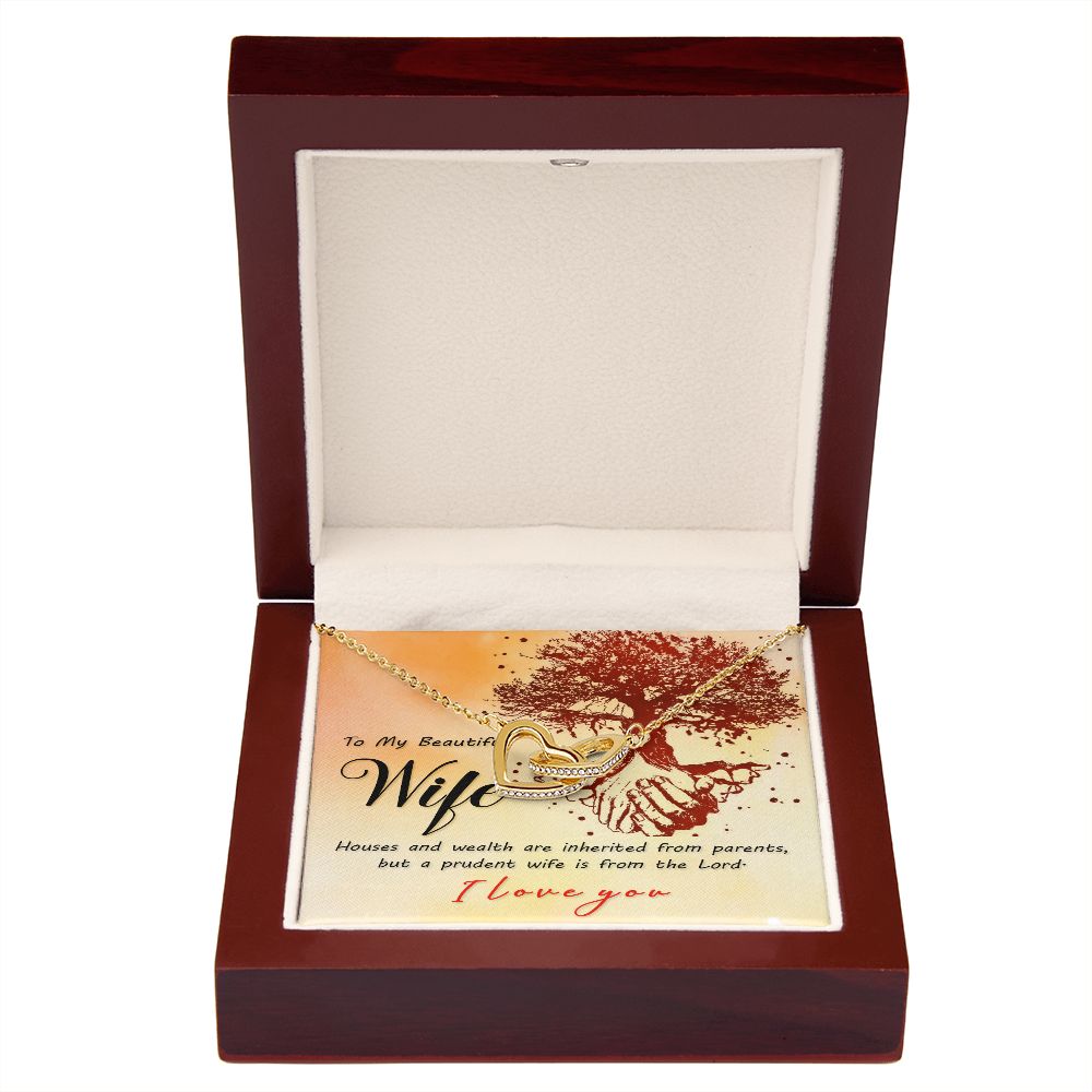 To My Wife House and Wealth Inseparable Necklace-Express Your Love Gifts