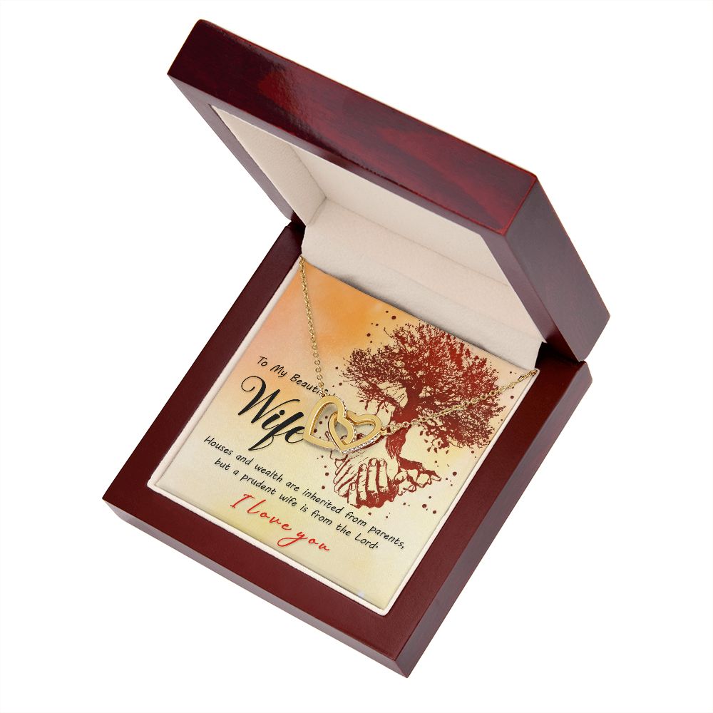 To My Wife House and Wealth Inseparable Necklace-Express Your Love Gifts