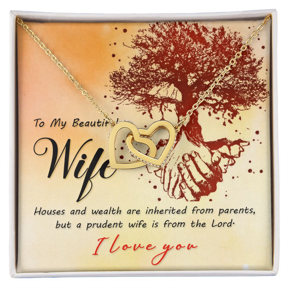 To My Wife House and Wealth Inseparable Necklace-Express Your Love Gifts