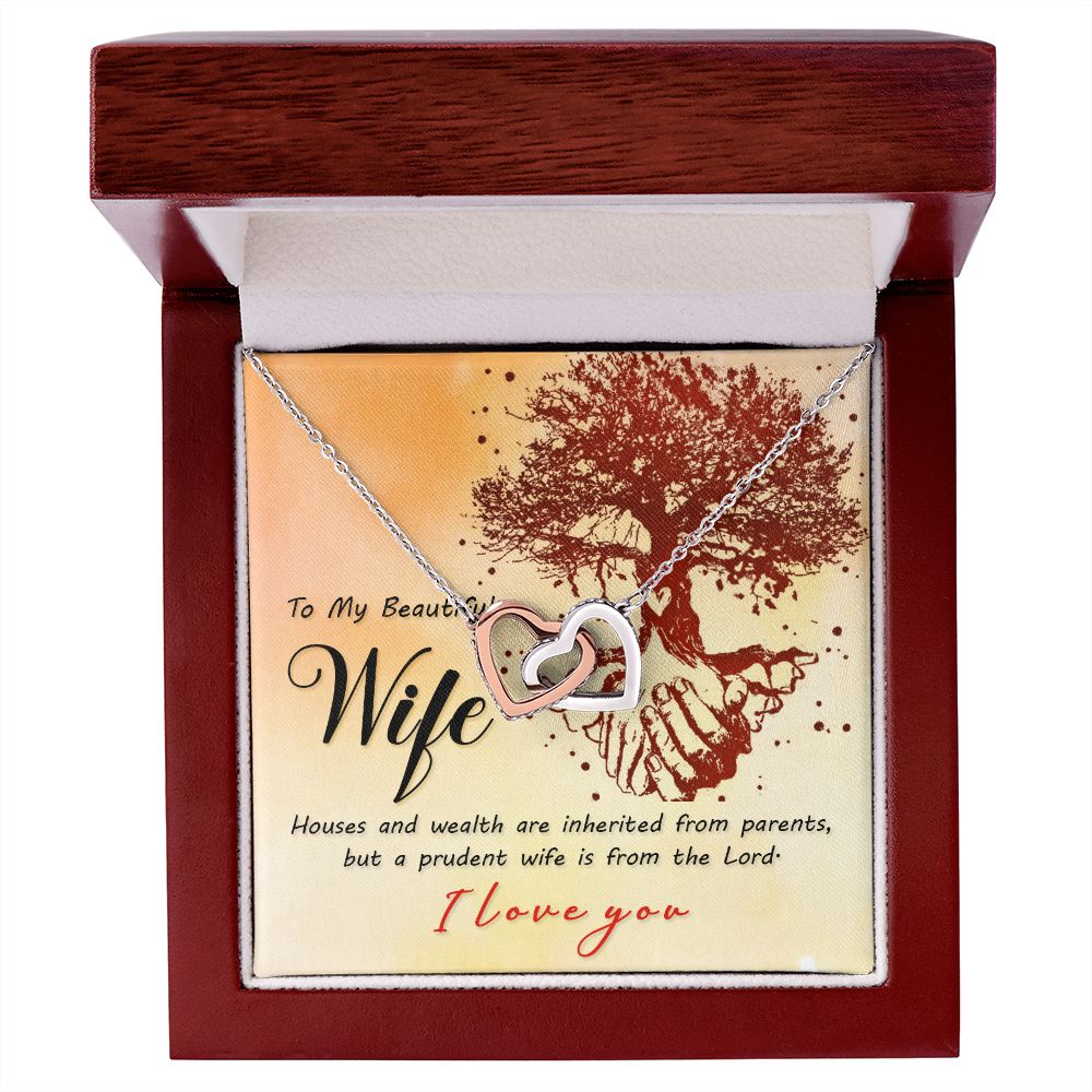 To My Wife House and Wealth Inseparable Necklace-Express Your Love Gifts