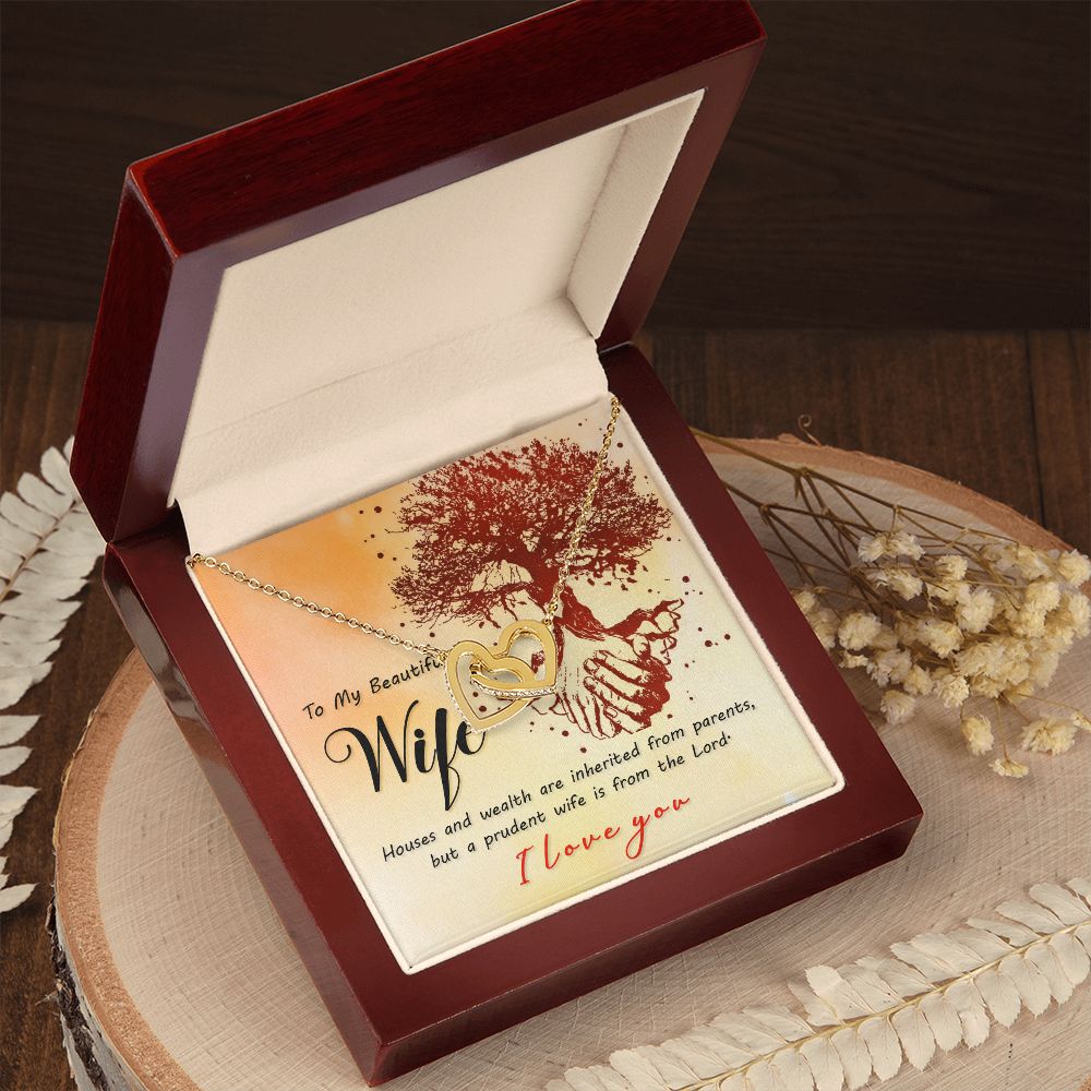 To My Wife House and Wealth Inseparable Necklace-Express Your Love Gifts