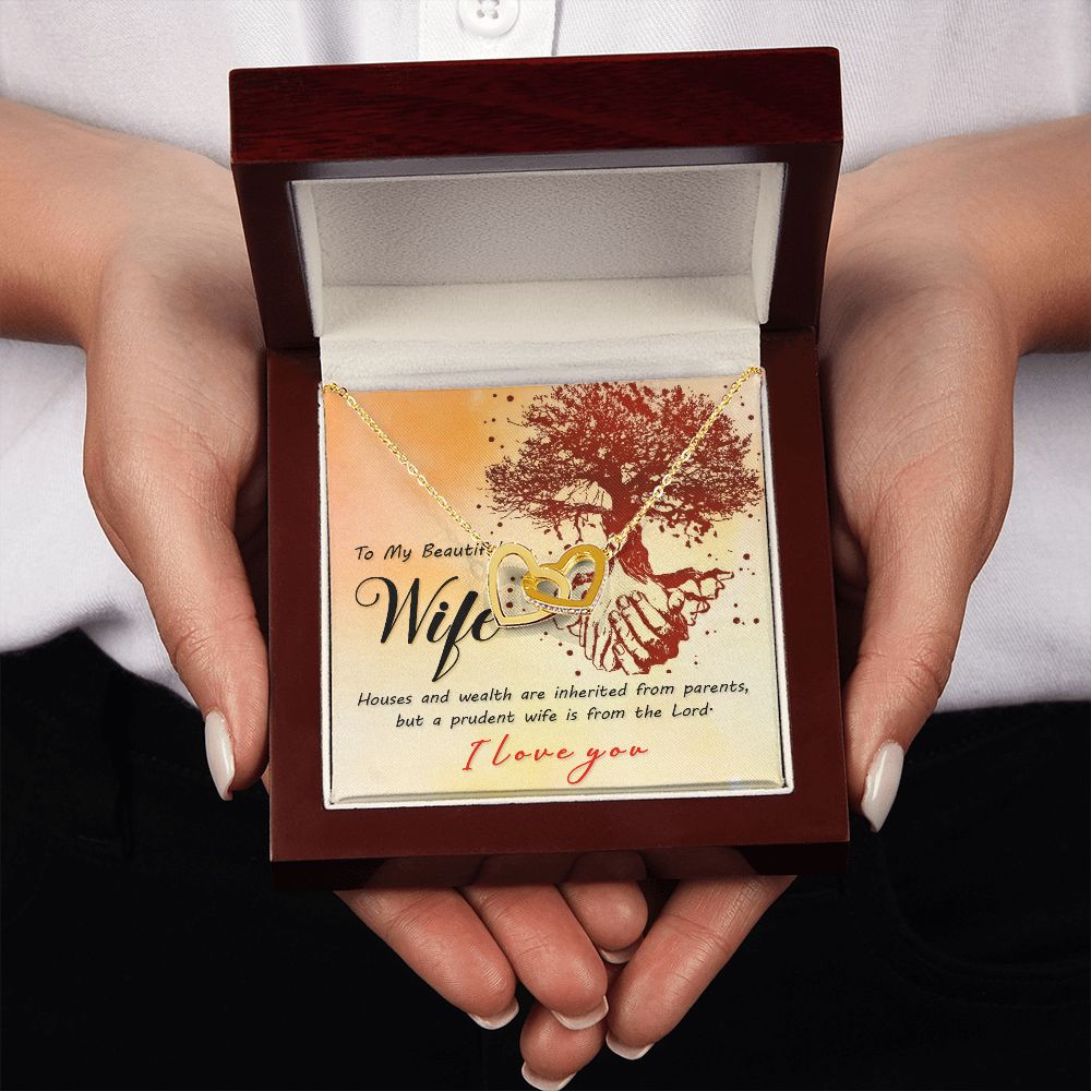 To My Wife House and Wealth Inseparable Necklace-Express Your Love Gifts
