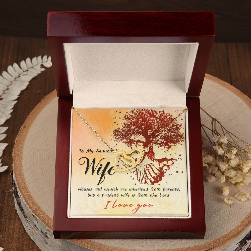 To My Wife House and Wealth Inseparable Necklace-Express Your Love Gifts