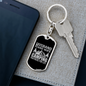 To My Wife Husband and Wife Camping For Life White Keychain Stainless Steel or 18k Gold Dog Tag Keyring-Express Your Love Gifts