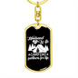 To My Wife Husband And Wife Camping Partners Keychain Stainless Steel or 18k Gold Dog Tag Keyring-Express Your Love Gifts