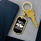 To My Wife Husband And Wife Camping Partners Keychain Stainless Steel or 18k Gold Dog Tag Keyring-Express Your Love Gifts