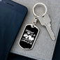 To My Wife Husband And Wife Camping Partners Keychain Stainless Steel or 18k Gold Dog Tag Keyring-Express Your Love Gifts