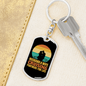 To My Wife Husband and Wife Cruising Partners Keychain Stainless Steel or 18k Gold Dog Tag Keyring-Express Your Love Gifts