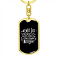 To My Wife Husband's 2 Faults Keychain Stainless Steel or 18k Gold Dog Tag Keyring-Express Your Love Gifts