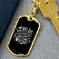 To My Wife Husband's 2 Faults Keychain Stainless Steel or 18k Gold Dog Tag Keyring-Express Your Love Gifts