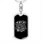 To My Wife Husband's 2 Faults Keychain Stainless Steel or 18k Gold Dog Tag Keyring-Express Your Love Gifts