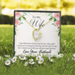 To My Wife I Am Blessed to Have You Forever Necklace w Message Card-Express Your Love Gifts