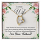 To My Wife I Am Blessed to Have You Forever Necklace w Message Card-Express Your Love Gifts