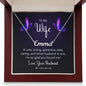 To My Wife I Am Glad You Found Me Custom Name Necklace-Express Your Love Gifts