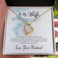 To My Wife I Choose You Forever Necklace w Message Card-Express Your Love Gifts