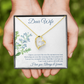 To My Wife I Knew You Were The One Forever Necklace w Message Card-Express Your Love Gifts