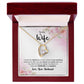 To My Wife I Know the Distance is Hard Forever Necklace w Message Card-Express Your Love Gifts