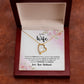To My Wife I Know the Distance is Hard Forever Necklace w Message Card-Express Your Love Gifts