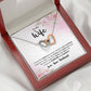 To My Wife I Know the Distance is Hard Inseparable Necklace-Express Your Love Gifts