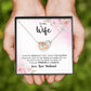 To My Wife I Know the Distance is Hard Inseparable Necklace-Express Your Love Gifts