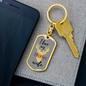 To My Wife I Love My Throphy Wife Keychain Stainless Steel or 18k Gold Dog Tag Keyring-Express Your Love Gifts
