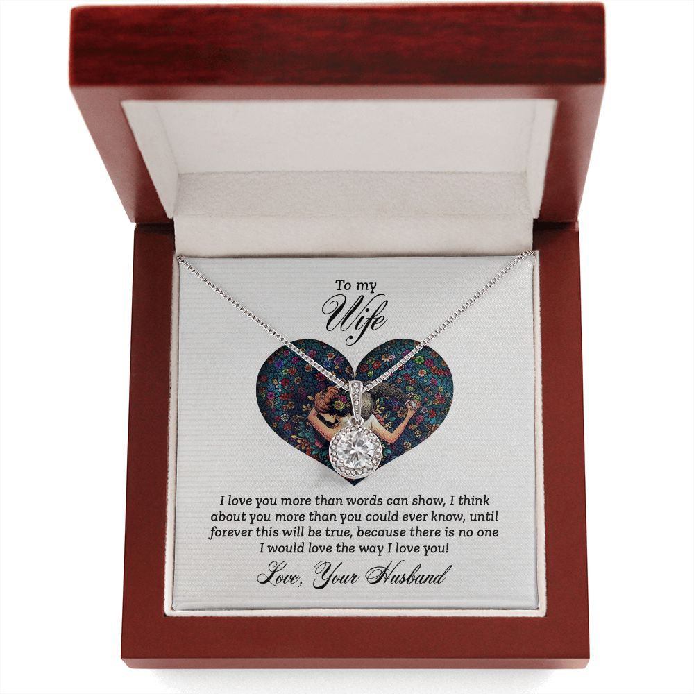 To My Wife I Love You More Eternal Hope Necklace Message Card-Express Your Love Gifts