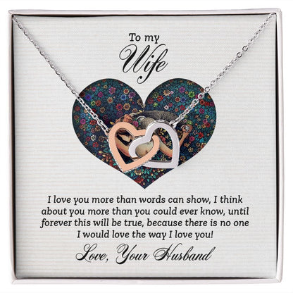 To My Wife I Love You More Inseparable Necklace-Express Your Love Gifts