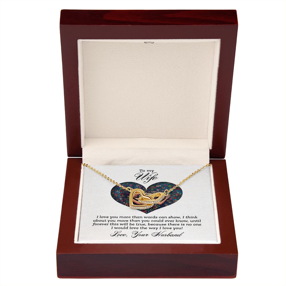 To My Wife I Love You More Inseparable Necklace-Express Your Love Gifts